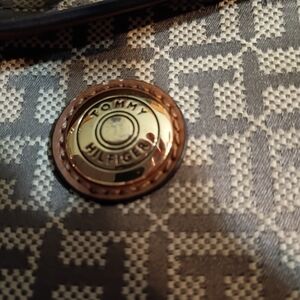 Tommy Hilfiger Gray Patterned Bag